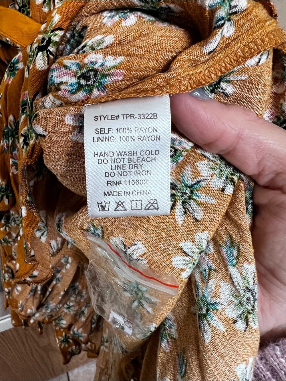 Skylar & Madison Rust Floral Sundress - Picture 5 of 5